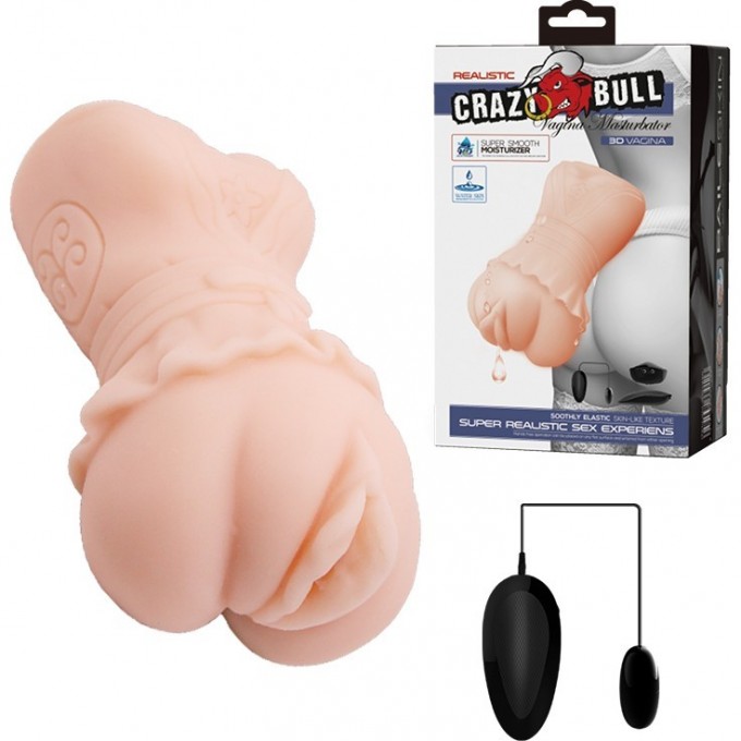 BAILE CRAZY BULL SUPER SMOOTH мастурбатор вагина в платье с вибрацией BM-009198ZK